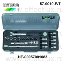 HEYCO Набор торцевых ключей и отверточных насадок для винтов TORX® 1/2 " серии 57-0010-Е/Т HE-00057001083