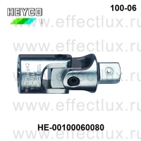 HEYCO Карданный шарнир 3/4'' серии 100-06С хромированный L-110 мм. HE-00100060080