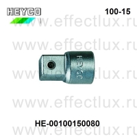 HEYCO Соединительная вставка переходник с 3/4'' внутренней на 1'' внешнюю серии 100-15С хромированная HE-00100150080