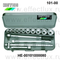 HEYCO Комплект торцевых ключей 3/4 " серии 101-00-М метрический HE-00101000080