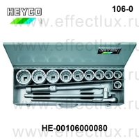 HEYCO Комплект торцевых ключей  1" серии 106-0-М метрический HE-00106000080