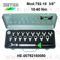 HEYCO Комплект динамометрических инструментов серии 3/8" 792-18 HE-00792180080