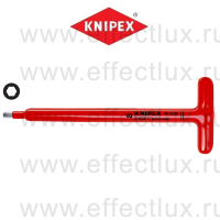 KNIPEX Серия 98 Отвёртка VDE с Т-образной рукояткой, с внешним шестигранником, 5 мм., длина 250 мм., диэлектрическая KN-981505