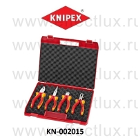 KNIPEX Чемоданчик с электроизолированными инструментами VDE 4 предмета KN-002015