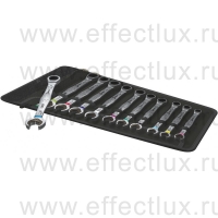 WERA 6000 Joker 11 Set 1 набор ключей гаечных комбинированных с трещоткой, 11 предметов, 8-19 мм. WE-020013