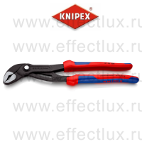 KNIPEX COBRA® Клещи переставные, зев 70 мм., длина 300 мм., фосфатированные, 2-компонентные ручки KN-8702300