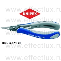 KNIPEX Серия 34 Плоскогубцы захватные прецизионные для электроники L-130 мм.  KN-3432130