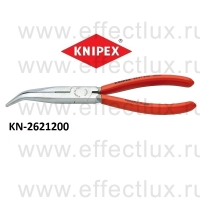 KNIPEX Серия 26 Круглогубцы с плоскими губками и режушими кромками Тип "Аист" L-200 мм. KN-2621200