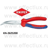 KNIPEX Серия 26 Круглогубцы с плоскими губками и режушими кромками Тип "Аист" L-200 мм. KN-2625200