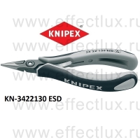 KNIPEX Серия 34 Плоскогубцы захватные прецизионные для электроники L-130 мм. KN-3422130ESD
