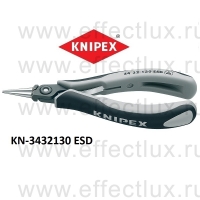 KNIPEX Серия 34 Плоскогубцы захватные прецизионные для электроники L-130 мм. KN-3432130ESD