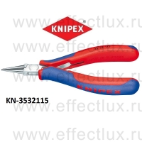 KNIPEX Серия 35 Плоскогубцы захватные для электроники L-115 мм. KN-3532115