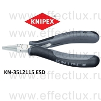 KNIPEX Серия 35 Плоскогубцы захватные для электроники антистатические L-115 мм. KN-3512115ESD