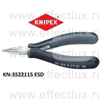 KNIPEX Серия 35 Плоскогубцы захватные для электроники антистатические L-115 мм. KN-3522115ESD
