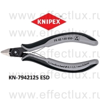 KNIPEX Серия 79 Кусачки боковые прецизионные для электроники ESD L-125 мм. KN-7942125ESD