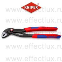 KNIPEX COBRA® QuickSet клещи переставные, зев 50 мм., длина 250 мм., фосфатированные, 2-компонентные ручки KN-8722250