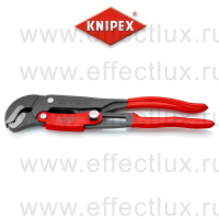 KNIPEX Ключ трубный 1", S-образные губки, с быстрой регулировкой, зев 42 мм., длина 330 мм., серый KN-8361010