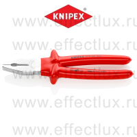 KNIPEX Серия 03 Плоскогубцы комбинированные VDE, 250 мм., хромированные, обливные диэлектрические ручки KN-0307250