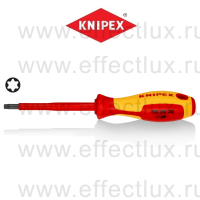KNIPEX Серия 98 Отвёртка VDE TORX, TX25 x 80 мм., длина 185 мм., диэлектрическая KN-982625