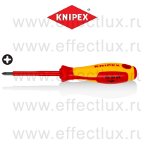 KNIPEX Серия 98 Отвёртка VDE Phillips PH1 x 80 мм., длина 187 мм., диэлектрическая KN-982401