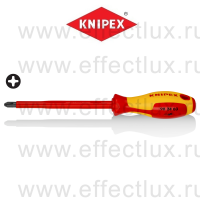 KNIPEX Серия 98 Отвёртка VDE Phillips PH3 x 150 мм., длина 270 мм., диэлектрическая KN-982403