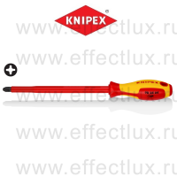 KNIPEX Серия 98 Отвёртка VDE Phillips PH4 x 200 мм., длина 320 мм., диэлектрическая KN-982404