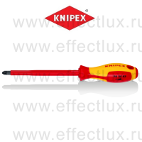 KNIPEX Серия 98 Отвёртка VDE Pozidriv PZ3 x 150 мм., длина 270 мм., диэлектрическая KN-982503