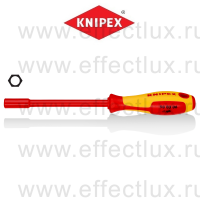 KNIPEX Серия 98 Отвёртка торцевая VDE с внутренним шестигранником, 6 x 125 мм., длина 232 мм., диэлектрическая KN-980306