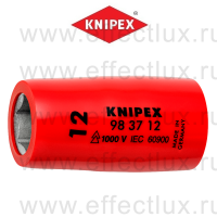 KNIPEX VDE Сменная головка к торцевому ключу для винтов с шестигранной головкой с внутренним квадратом 3/8" SW12.0 мм. KN-983712