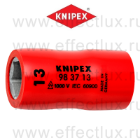 KNIPEX VDE Сменная головка к торцевому ключу для винтов с шестигранной головкой с внутренним квадратом 3/8" SW13.0 мм. KN-983713