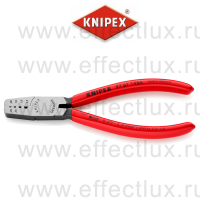 KNIPEX Пресс-клещи, 4 гнезда, контактные гильзы DIN 46228 1+4, 0.25-2.5 мм², 145 мм., обливные ручки KN-9761145A