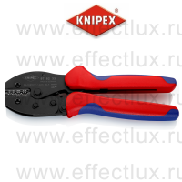 KNIPEX PreciForce® Пресс-клещи, 4 гнезда, неизолированные гильзы DIN 46234/235/341/267, 0.5-10.0 мм², длина 220 мм. KN-975233