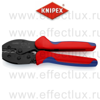 KNIPEX PreciForce® Пресс-клещи, 5 гнёзд, термоусадочные гильзы, 0.5-6.0 мм², длина 220 мм. KN-975237