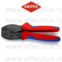 KNIPEX PreciForce® Пресс-клещи, 5 гнёзд, контактные гильзы DIN 46228 1+4, 0.25-6.0 мм², длина 220 мм. KN-975238