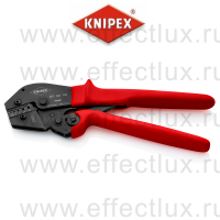 KNIPEX Пресс-клещи, 5 гнёзд, изолированные и неизолированные контактные гильзы, 0.25-6.0 мм², длина 250 мм. KN-975208