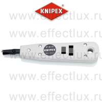 KNIPEX Инструмент для укладки кабелей LSA-Plus и их аналогов, UTP и STP,  Ø 0.4-0.8 мм., длина 175 мм. KN-974010