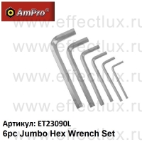 AmPro Набор Г-образных ключей-шестигранников, 6 предметов (8-19 мм) ET23090L