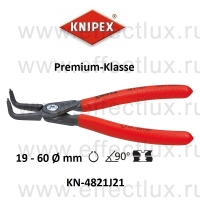 KNIPEX Прецизионные щипцы для внутренних стопорных колец в отверстиях изогнутые под углом 90° KN-4821J21