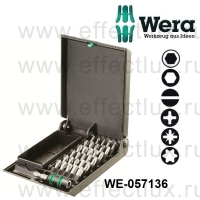 WERA Насадки (большой набор)+держатель 8600/887-30 TZ Bit-Safe Ringmagnet Rapidaptor WE-057136