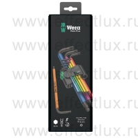 WERA 950/9 Hex-Plus Multicolour 1 SB Multicolour Набор Г-образных ключей, метрических, BlackLaser, 9 предметов WE-073593