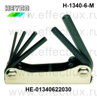 HEYCO Набор шестигранных ключей складной вариант H-1340-6-M HE-01340622030