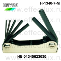 HEYCO Набор шестигранных ключей складной вариант H-1340-7-M HE-01340623030