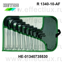 HEYCO Набор шестигранных ключей в сумке-скрутке R 1340-10-AF дюймовый HE-01340735530
