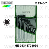 HEYCO Набор Г-образных ключей в пластиковой сумке с профилем XZN R 1345-7 HE-01345723030