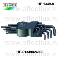 HEYCO Набор Г-образных ключей с профилем TORX® в пластмассовом держателе HP 1349-8 HE-01349824030
