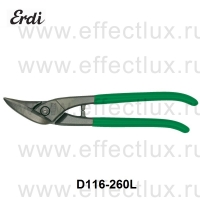 ERDI-BESSEY Ножницы идеальные обычные для резки листового металла ER-D116-260L