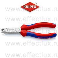 KNIPEX Клещи-стрипперы для круглых кабелей, 0.75-1.5/2.5 мм², длина 165 мм., фосфатированные, 2-компонентные ручки KN-1342165