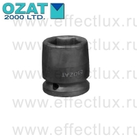 0612M19 ГОЛОВКА ТОРЦЕВАЯ УДАРНАЯ ШЕСТИГРАННАЯ 3/8", размер: 19 мм. или 3/4"