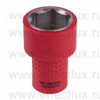 3335VE21M Головка торцевая диэлектрическая шестигранная 3/8", 21 мм.