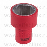 3335VE24M Головка торцевая диэлектрическая шестигранная 3/8", 24 мм.